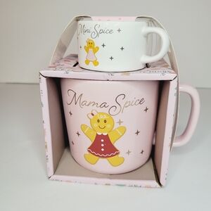 Mother and Daughter Matching Spice Coffee Cafe Mug Latte Cute Pink Girlie Fun